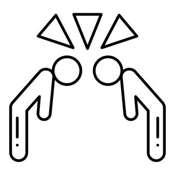 Respect Line Icon Stock Illustration