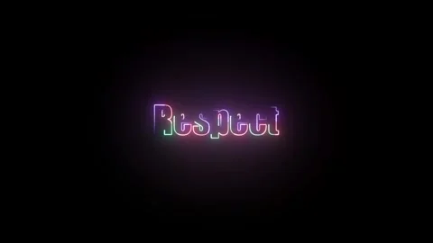 Respect Text Animation Stock Footage 324815015