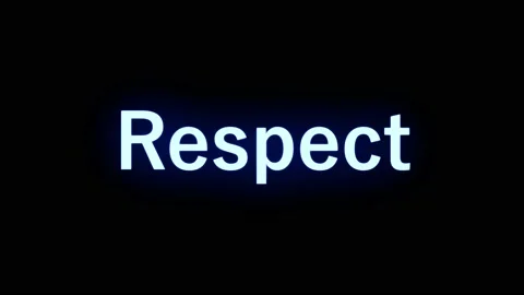 Respect text animation message motion gr... | Stock Video | Pond5