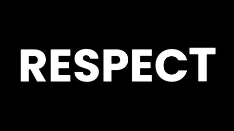RESPECT - TEXT DISPLAY ANIMATION 스톡 동영상 277704025