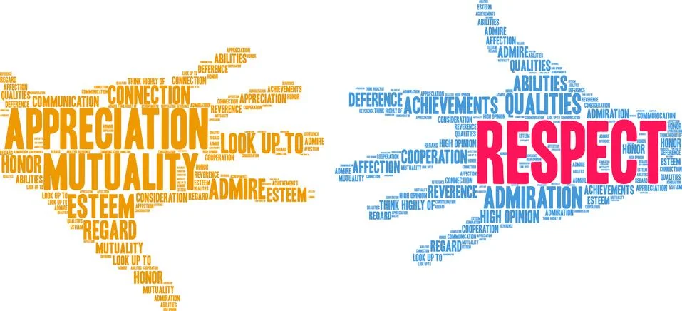 Respect Word Cloud Stock Illustration