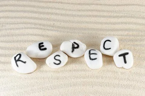Respect word Stock Photos