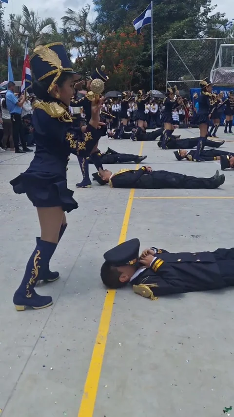 Respectful Boy Covers Face During Dance Routine, San Rafael del Norte, Jinotega, Stock Footage 317577312
