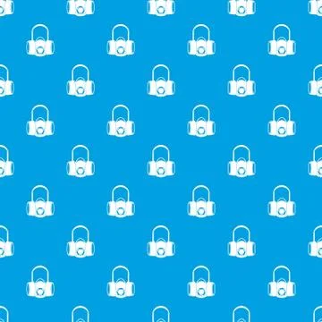 Respirator pattern seamless blue Stock Illustration
