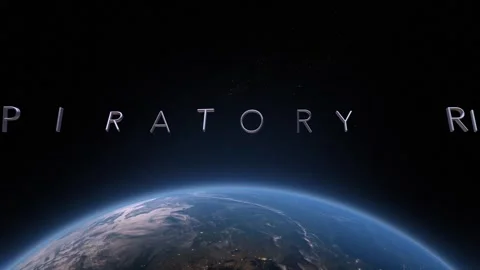 Respiratory risks 3D title animation on the planet Earth background Stock Footage 258453370