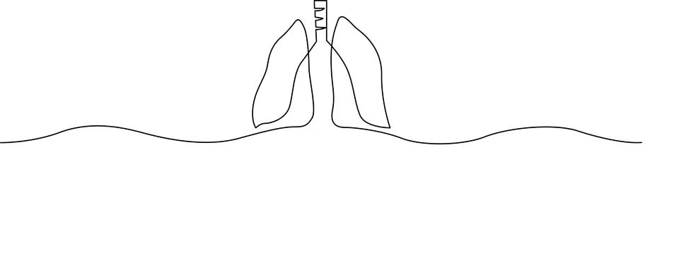 Respiratory system diagram Vector 스톡 일러스트