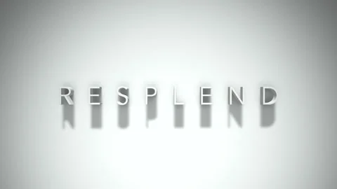Resplend 3D title animation with shadows on a white background Vídeos de archivo 297662361