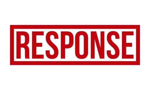 Response Rubber Stamp Seal Vector Stock Illustration