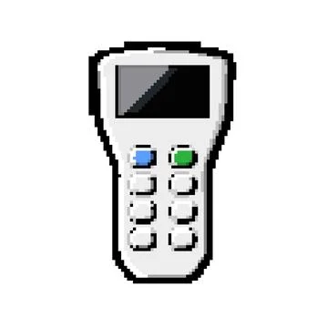 Response voting clicker pixel art vector illustration Illustrazione stock