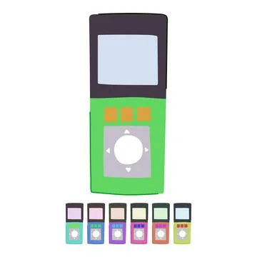 Response voting clicker vector cartoon graphic Stock Illustration