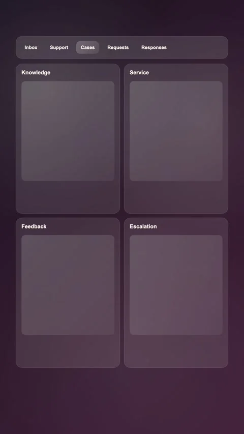 Response Workflow Studio Premium Gradient SaaS Interface Vertical Animation Stock Footage 345154688