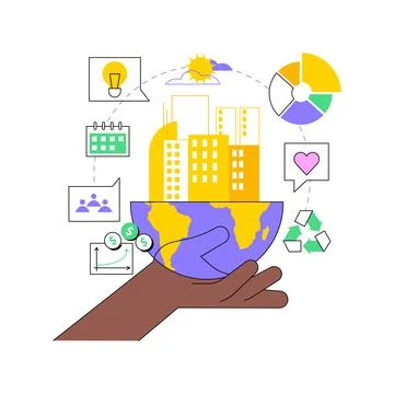 Responsibility abstract concept vector illustration. Illustrazione stock