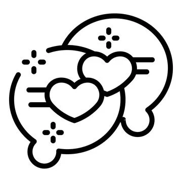 Responsibility chat icon outline vector. Company trust Stock Illustration