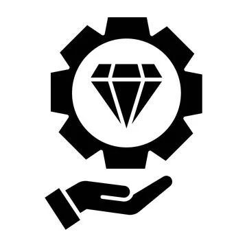 Responsibility Glyph Icon Stock Illustration