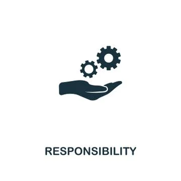 Responsibility icon. Premium style design from personality icon collection Stock Illustration
