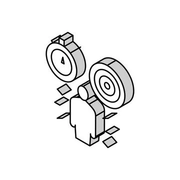 Responsibility soft skill isometric icon vector illustration Stock Illustration
