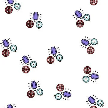 Responsibility soft skill vector seamless pattern Stock Illustration