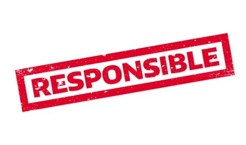Responsible rubber stamp Stock Illustration