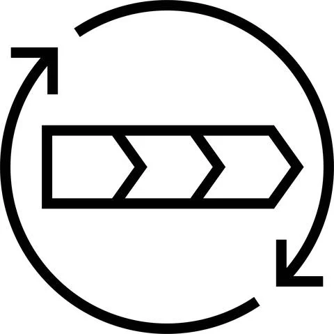 Responsible value chain label line icon, vector illustration Illustrazione stock