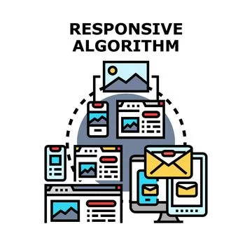 Responsive algorithm adapting content for diverse devices Иллюстрация