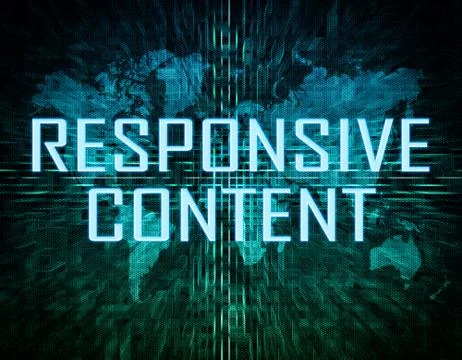 Responsive content Stock Illustration