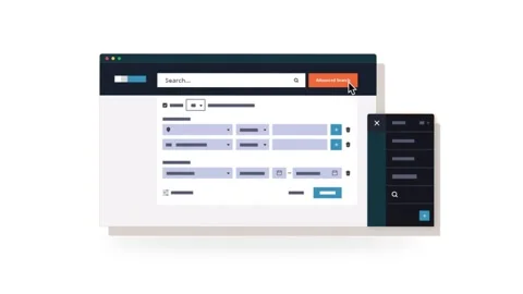 Responsive dashboard user interface for web and mobile app development Stock Footage 345830661