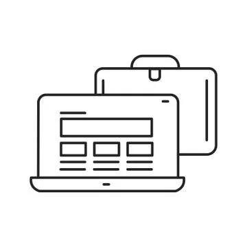 Responsive design black line icon. Approach to web design that makes web page Stockillustratie