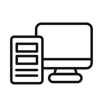 Responsive Design icon black and white vector sign Stock Illustration