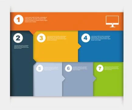 Responsive design layout Stock Illustration