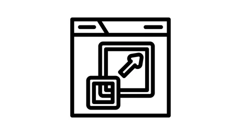 Responsive design seo line icon animation Stock Footage 326757631