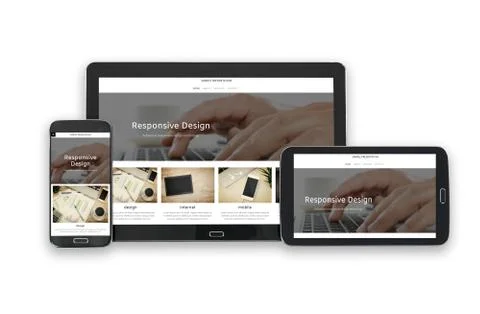 Responsive design technology Stock Photos