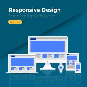 Responsive Designe Concept Stock Illustration