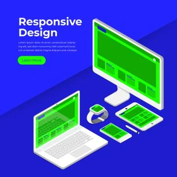 Responsive Designe Concept Stock Illustration