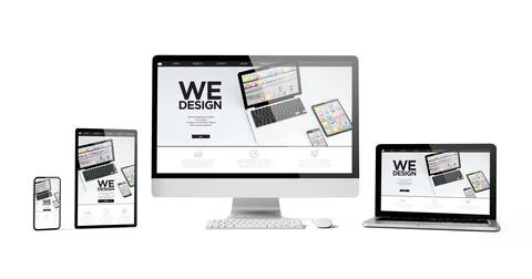 Responsive devices isolated design Stock Illustration