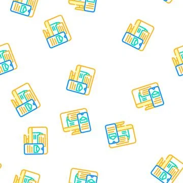 Responsive email design vector seamless pattern イラスト素材