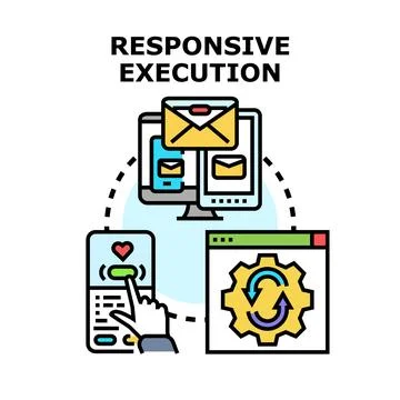 Responsive execution developing across multiple devices Иллюстрация
