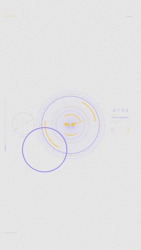 Responsive HUD Heavy Tactical Core: Interface : 4K Alpha Video stock 332940121