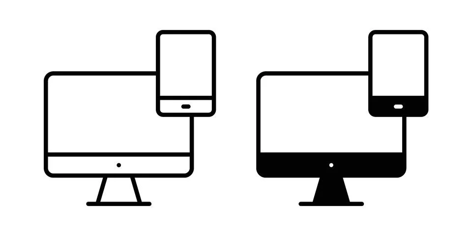 Responsive icon vector design. EPS10 Illustrazione stock