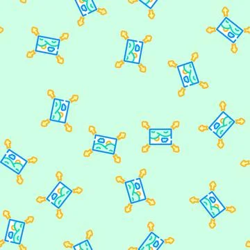 Responsive images seo vector seamless pattern Illustrazione stock