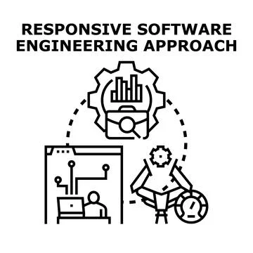 Responsive software engineering approach developing efficient solutions Stock Illustration