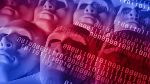 Responsive technology how binary code and neural networks enable instant Stock Footage 247079300