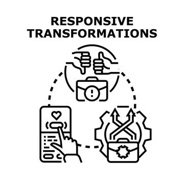 Responsive transformations adapting business process to user feedback Stock Illustration