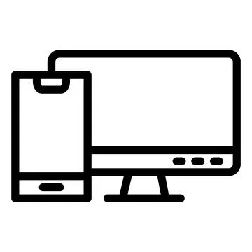 Responsive Vector Icon Design Illustration Stock Illustration