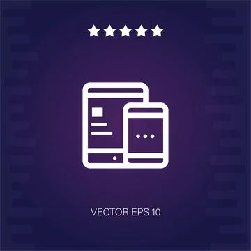 Responsive vector icon Stock Illustration