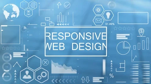 Responsive Web Design, Animated Typography Stock Footage 116173997