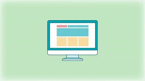 Responsive web design concept animation Stock Footage 47765169