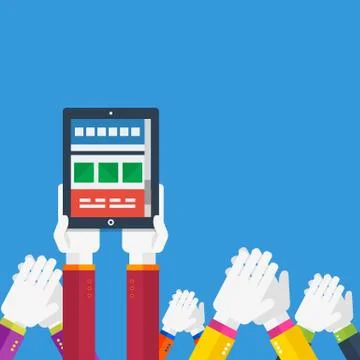 Responsive web design concept Stock Illustration