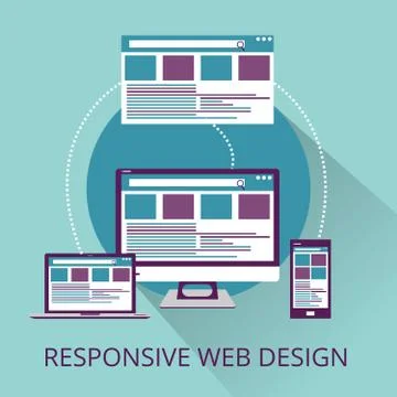 Responsive Web Design Stock-Illustration