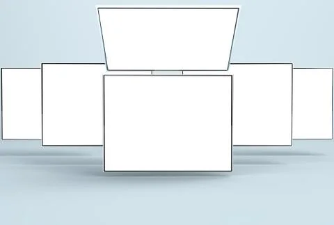 Responsive Web Mock-up /  Responsive App Mockup Illustrazione stock