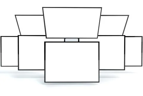 Responsive Web Mock-up /  Responsive App Mockup 스톡 일러스트